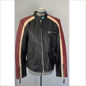 Wilson's Leather - Black & Brown Leather Jacket